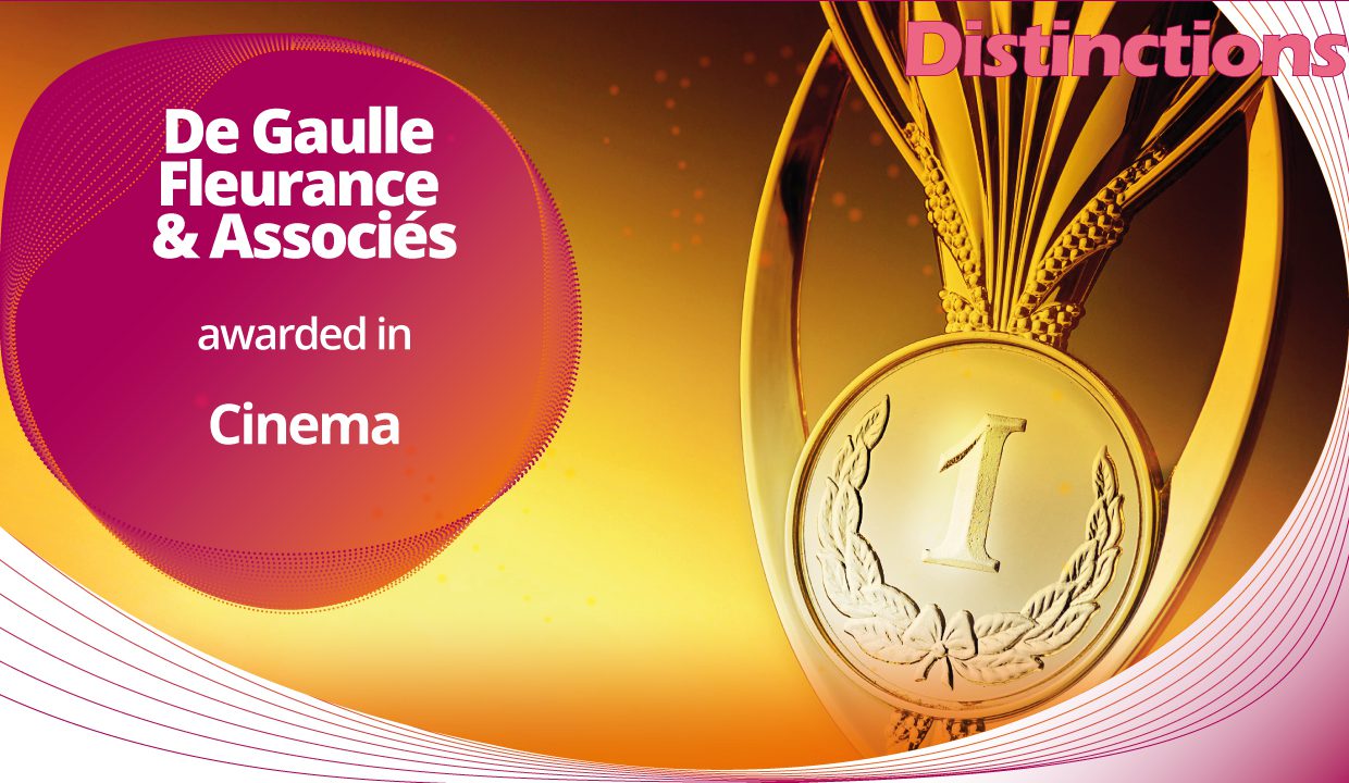 Legal 500 EMEA 2022 – De Gaulle Fleurance & Associés among the best law firms in Cinema